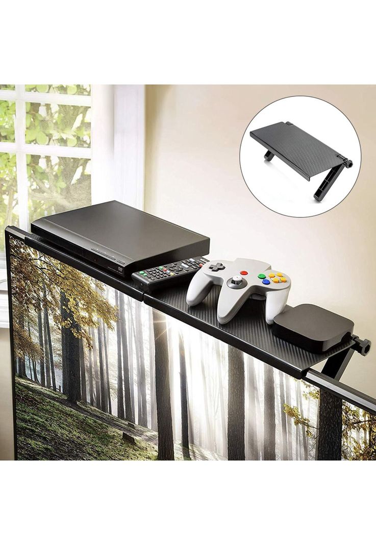 Repisa Estante Pared Soporte Sobre Pantalla TV Ajustable Plegable-7