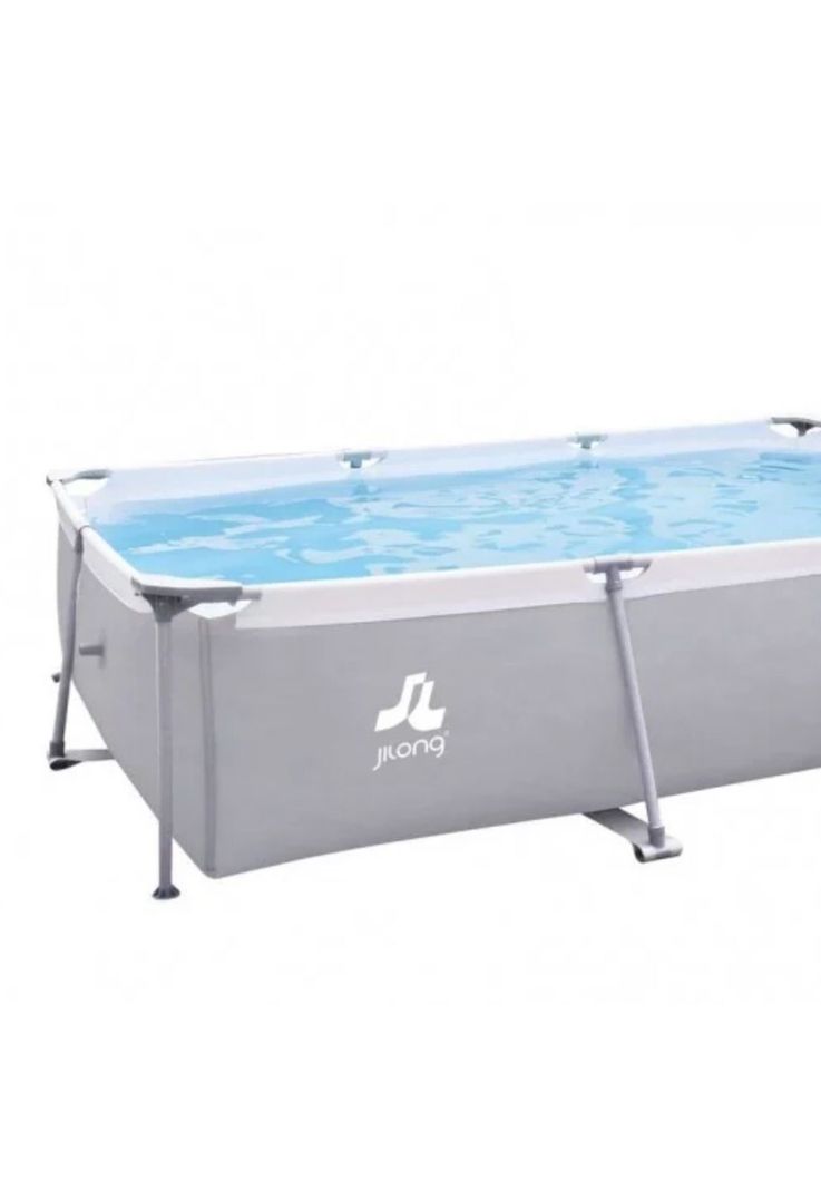 Piscina Rectangular Estructural 300x207x65 CM Gris-2