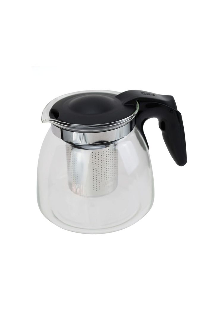 Hervidor Tetera Infusor Vidrio Cocina 900 ML Negro-2