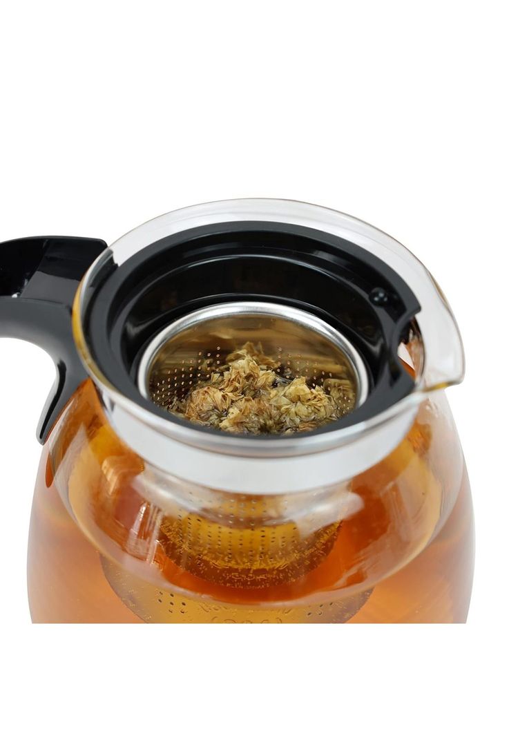 Hervidor Tetera Infusor Vidrio Cocina 900 ML Negro-4