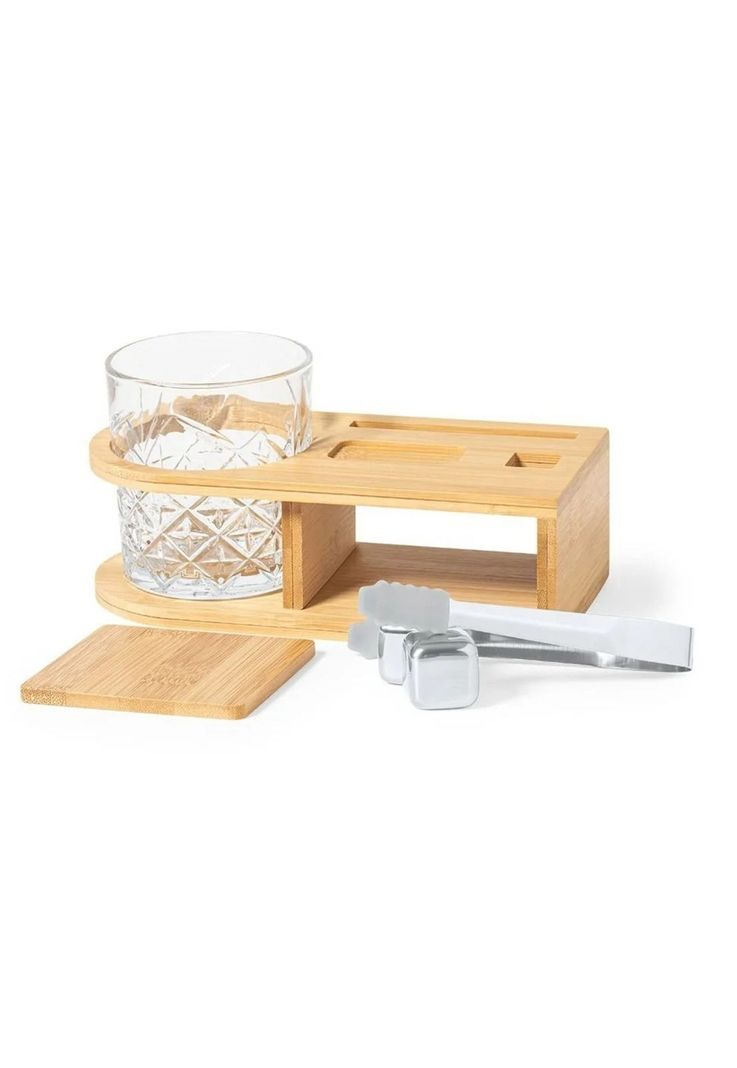 Set Whisky Accesorios Deluxe Bambú Vaso Devon 350 ML-1