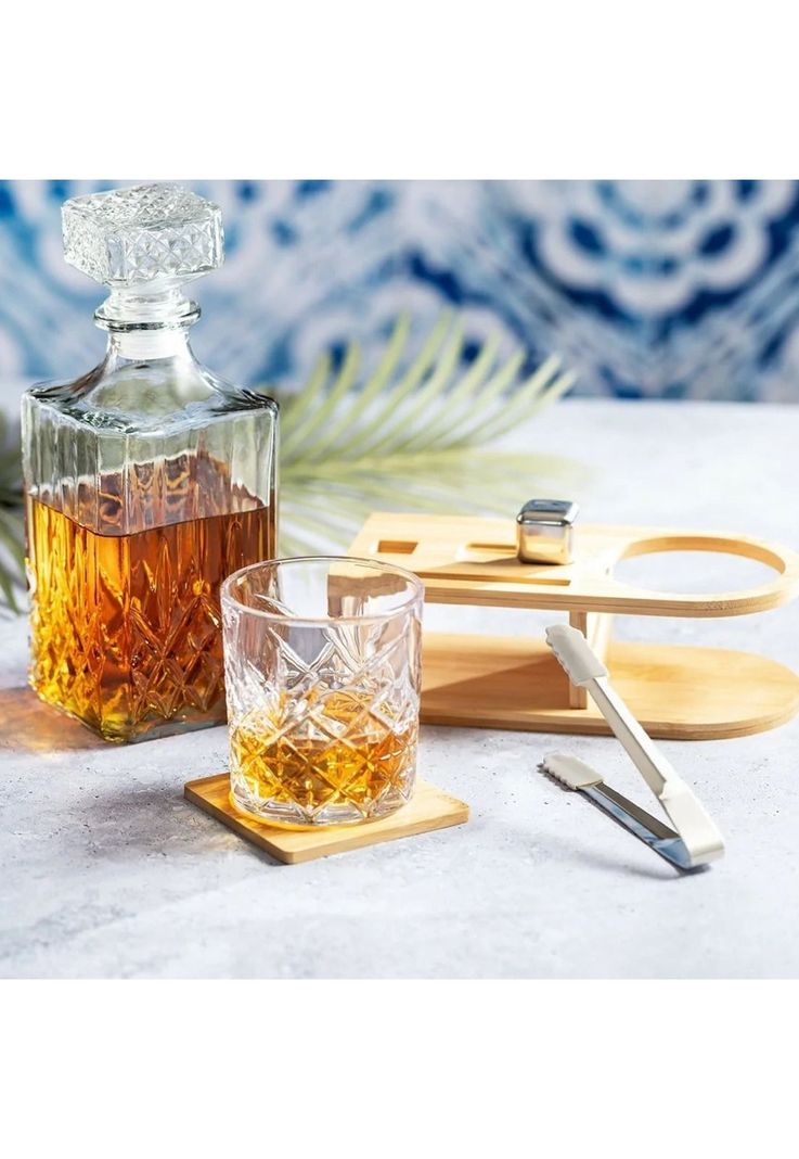 Set Whisky Accesorios Deluxe Bambú Vaso Devon 350 ML-4