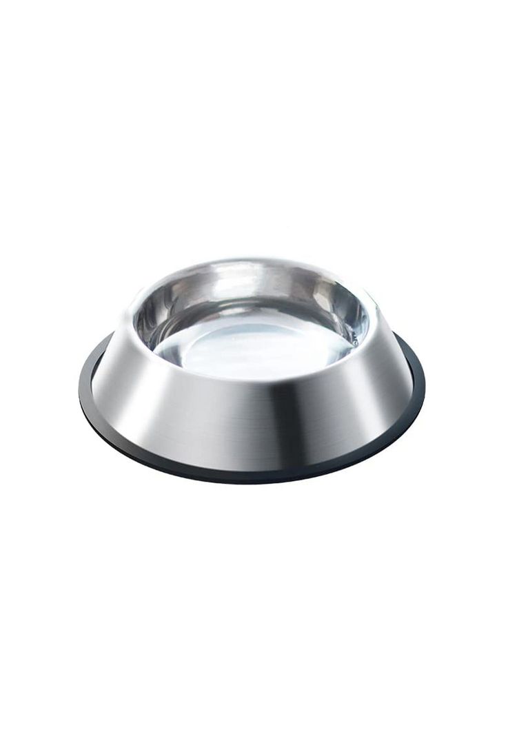 Plato Acero Inoxidable Antideslizante Mascotas Perro - Gato 27 cm-0