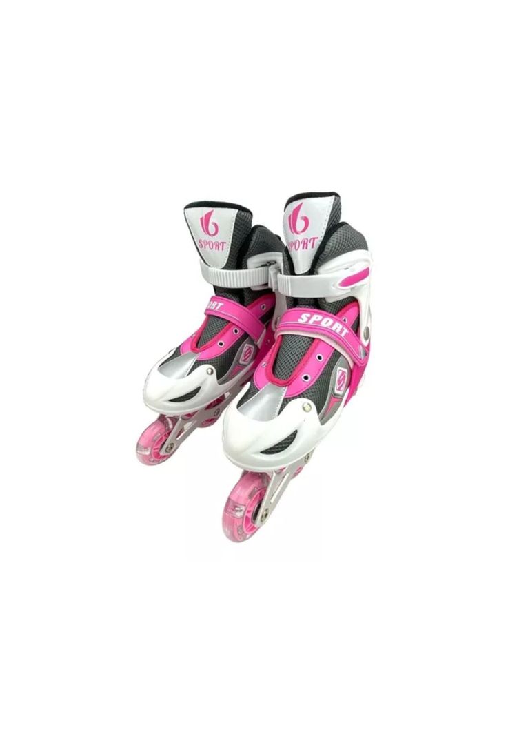 Patines Roller Línea Juveniles Ajustable Rosado L-1