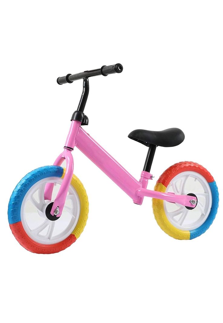 Bicicleta Equilibrio Sin Pedales Infantil Aprendizaje Rosada-0