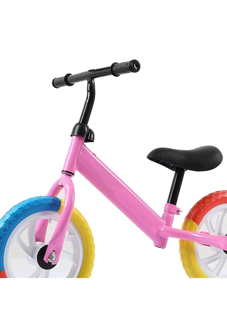 Bicicleta Equilibrio Sin Pedales Infantil Aprendizaje Rosada-1