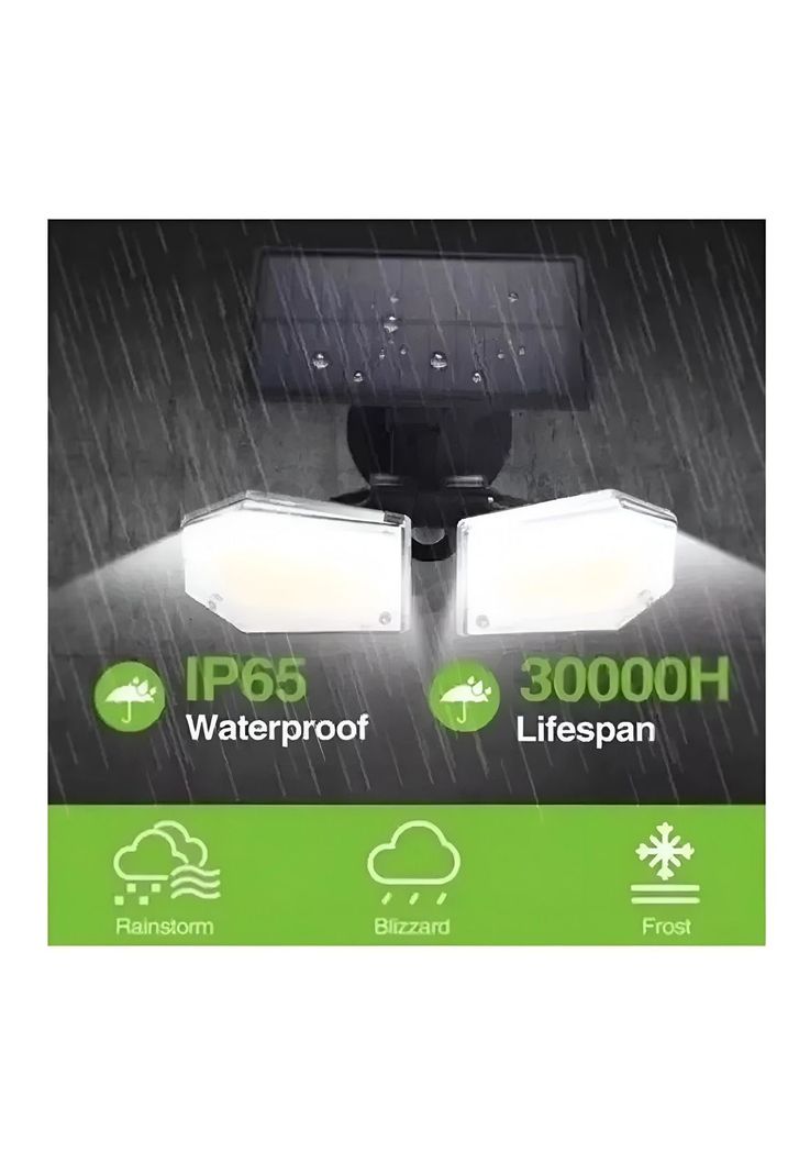 Foco Solar Luz LED Sensor Movimiento-4