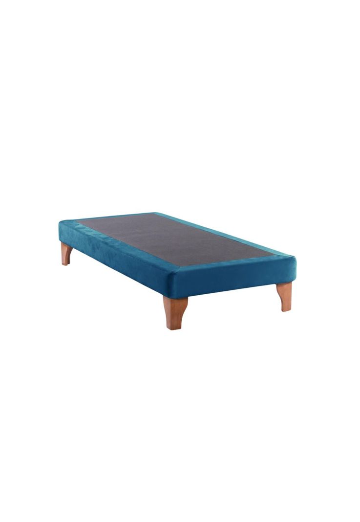 Base Cama Europea 1 Plaza 90x190 CM Azul-1