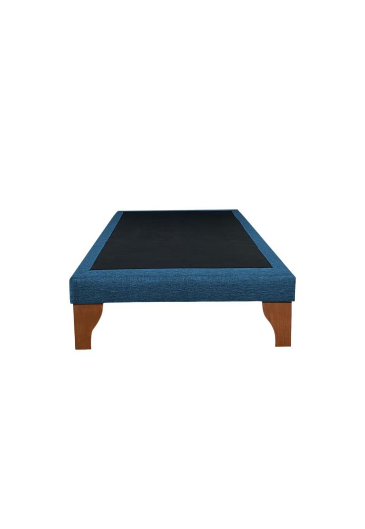 Base Cama Europea 1 Plaza 90x190 CM Azul-2