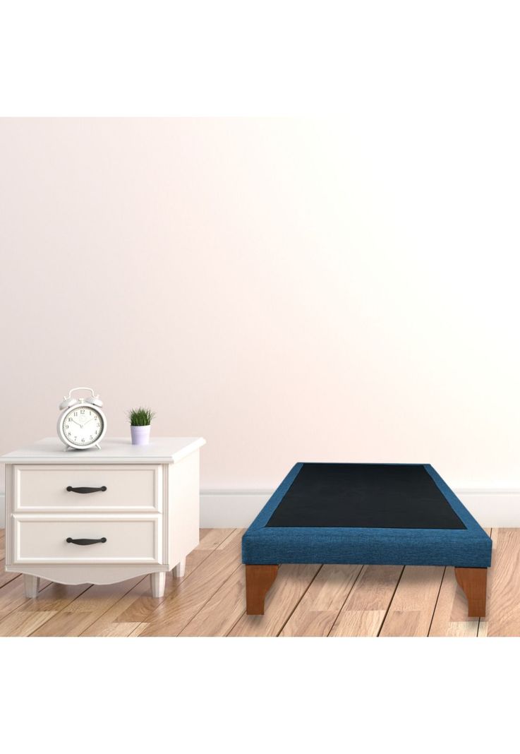 Base Cama Europea 1 Plaza 90x190 CM Azul-4