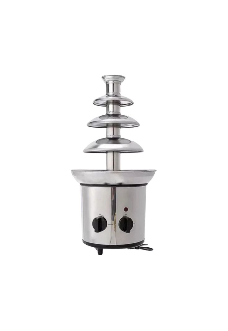 Cascada Fuente Chocolate Fondue 4 Niveles Acero Inoxidable Plateado-0