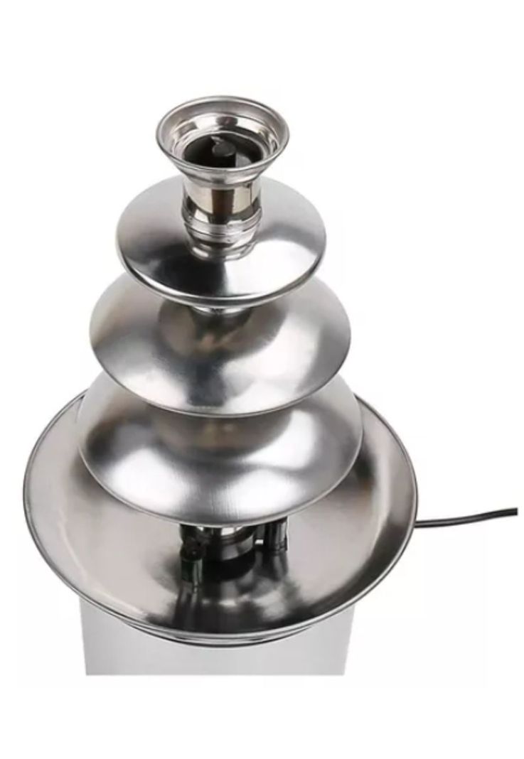 Cascada Fuente Chocolate Fondue 4 Niveles Acero Inoxidable Plateado-2