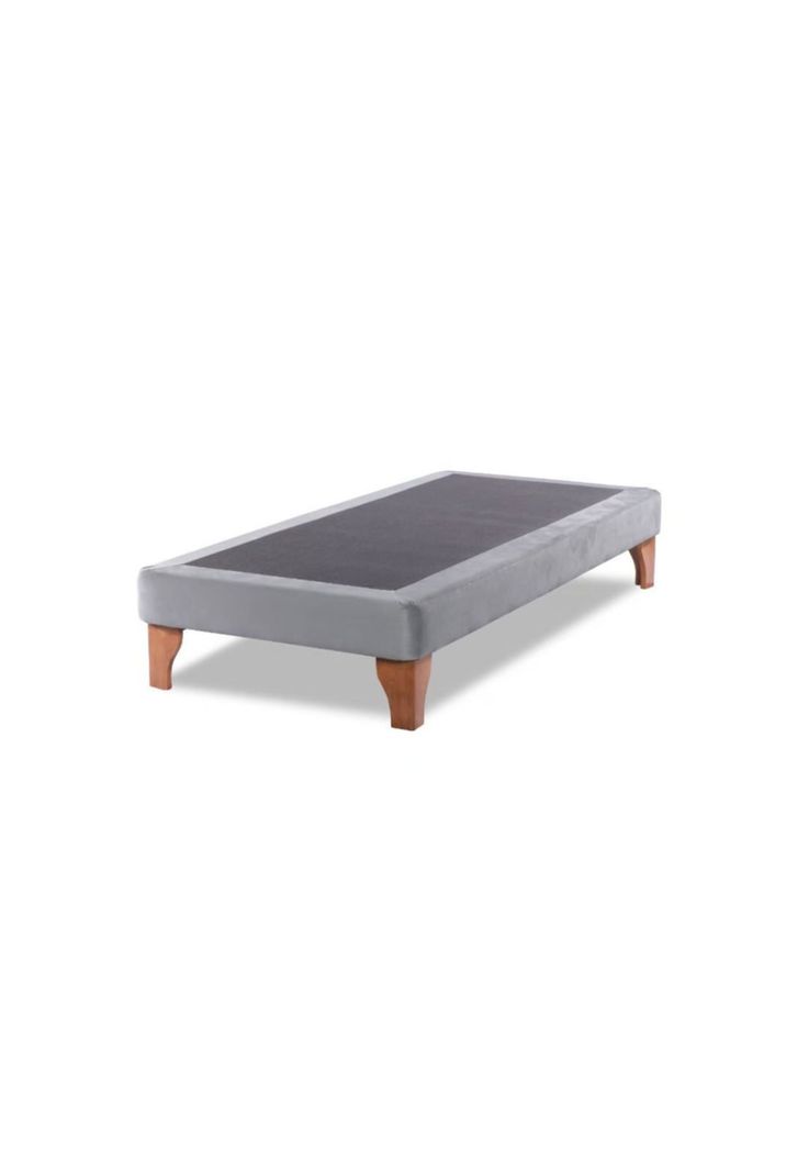 Base Elegante Cama Europea 1.5 Plaza 105x200 CM Gris Claro Lino-0