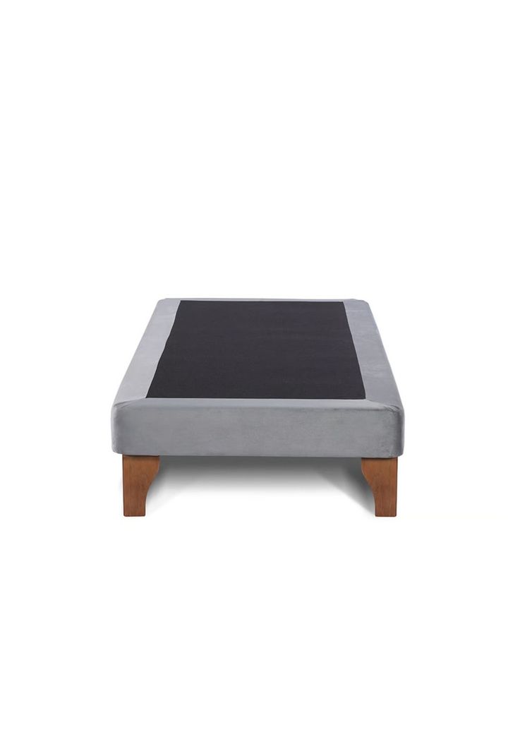 Base Elegante Cama Europea 1.5 Plaza 105x200 CM Gris Claro Lino-1