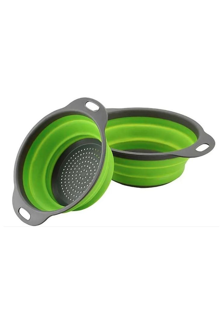 Pack 2 Coladores Escurridor Cocina Verde-1