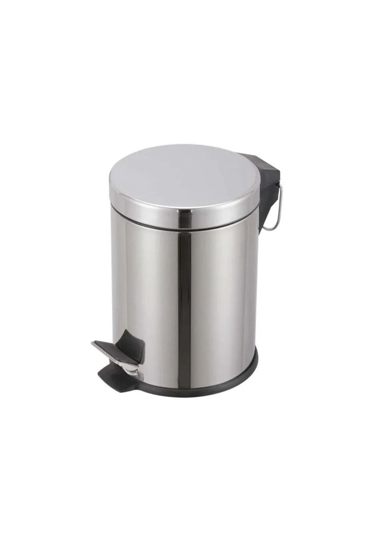 Papelera Basurero Pedal 3 Litros Acero Inoxidable-2