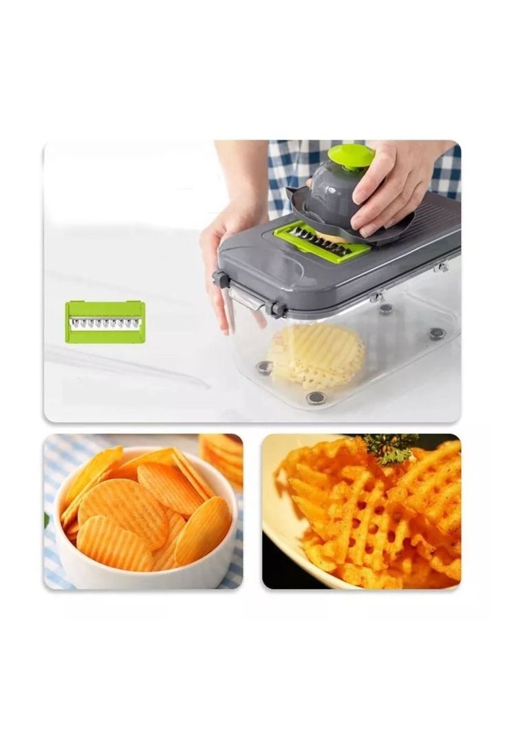 Picador Cortador Rayador Verduras Frutas 22 en 1-4