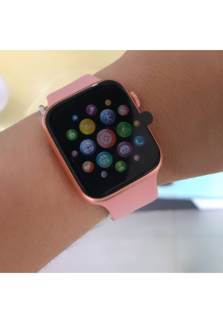 Reloj Inteligente W8 Smartwatch Bluetooth Rosado-4