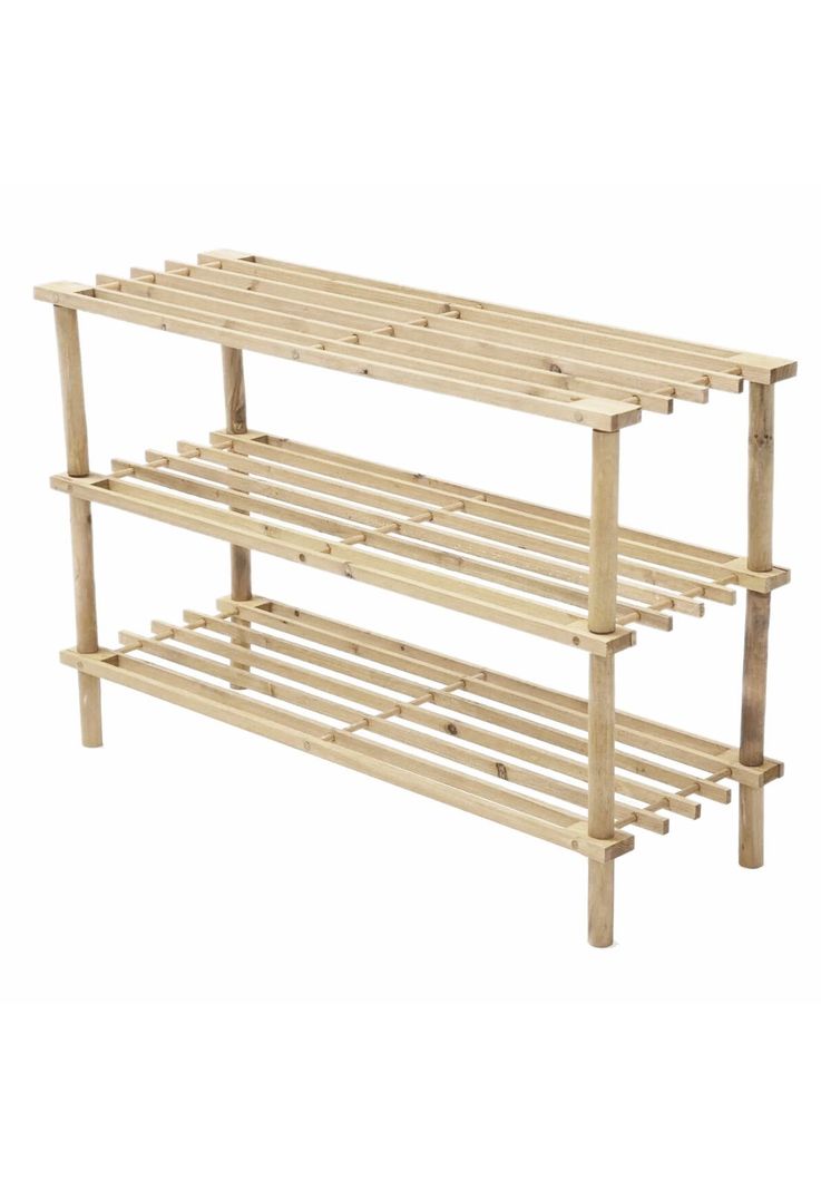 Zapatero Organizador Madera 3 Niveles 63x48.5x26 CM Café-2