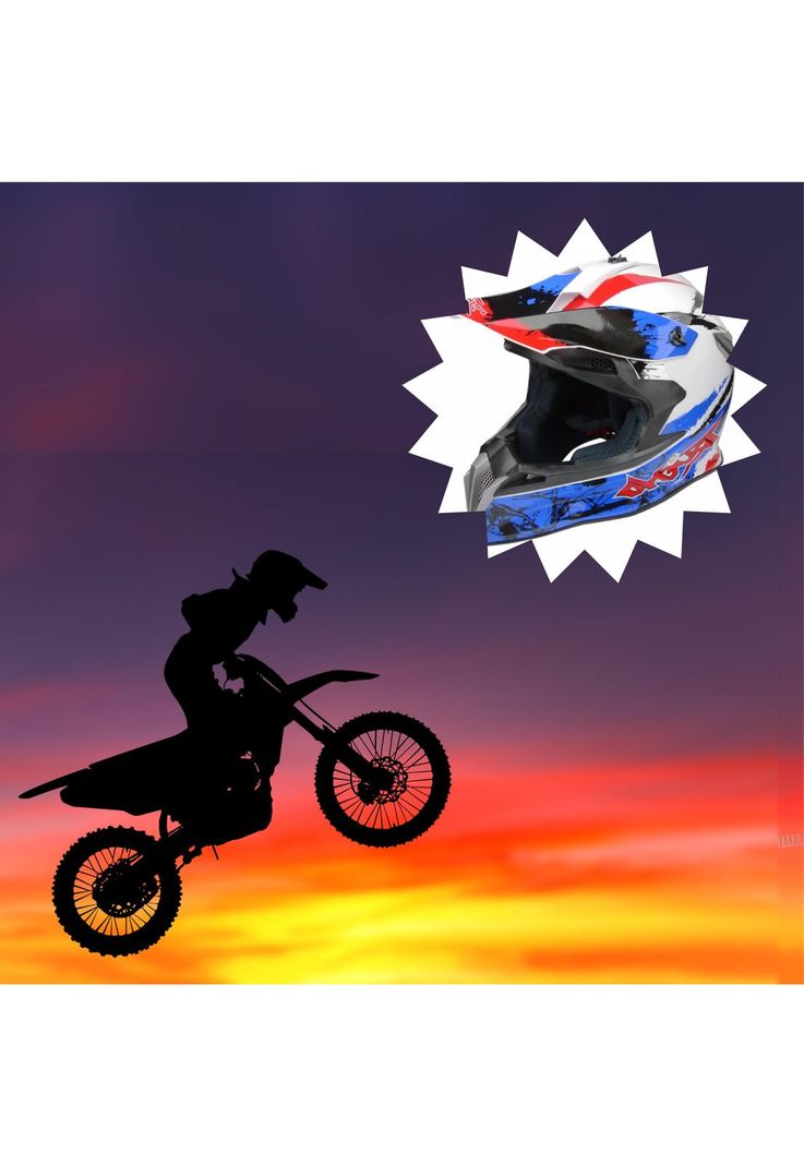 Casco Motocross Bicicleta Knight Trueno Pro-Biker PRO-188 Certificado-5