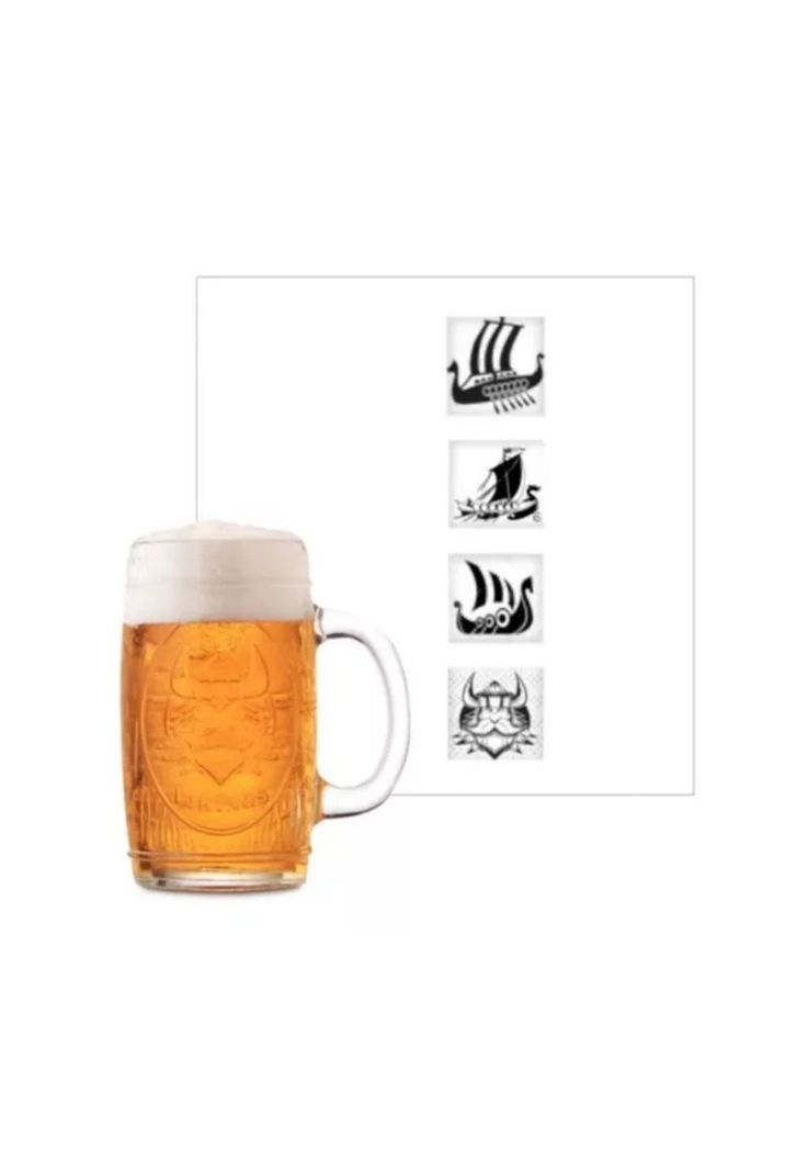 Set 4 Vasos Choperos Cervecero Bonn Vidrio 400 ML-2