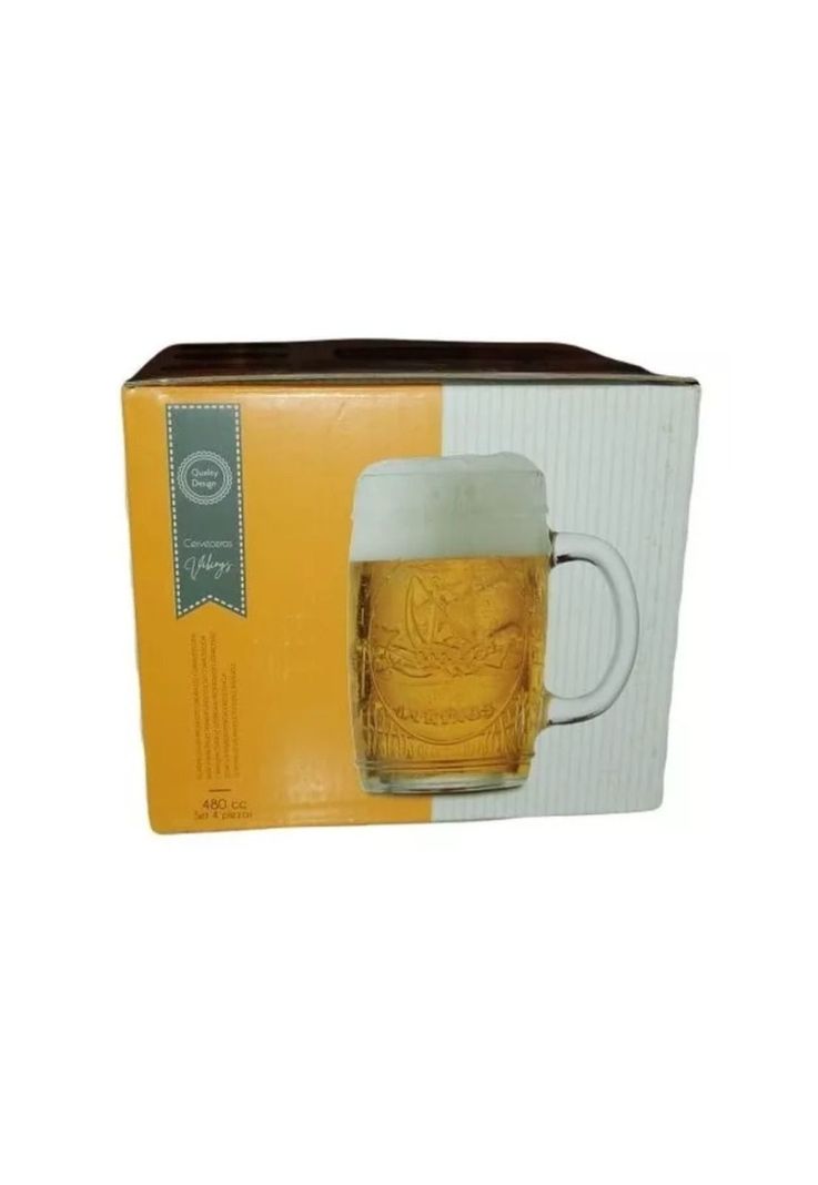 Set 4 Vasos Choperos Cervecero Bonn Vidrio 400 ML-3