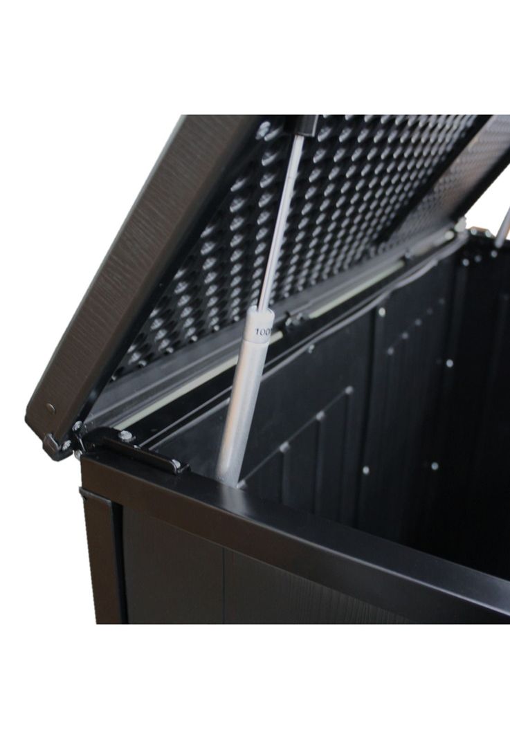 Bodega Baúl Multiuso Exterior Jardín 755 LT Negro 71x116x113 CM-2