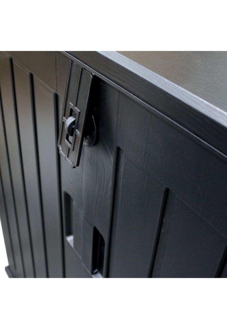 Bodega Baúl Multiuso Exterior Jardín 755 LT Negro 71x116x113 CM-4