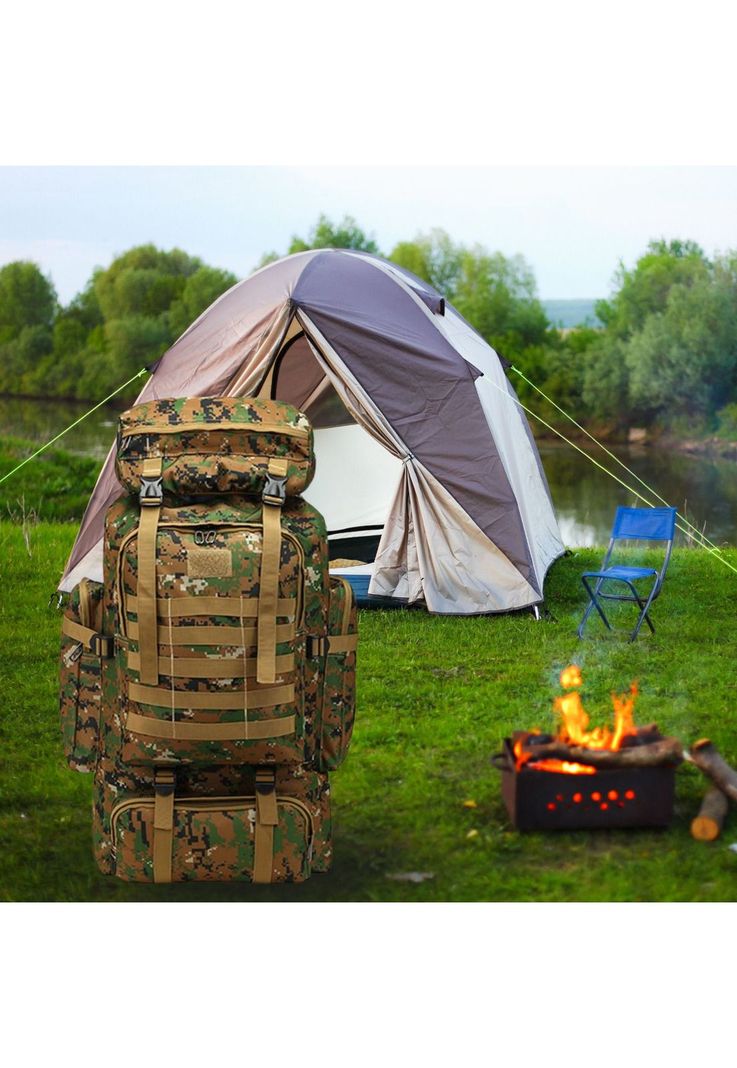 Mochila Táctica Camping Trekking Senderismo 80 L Jungla-4