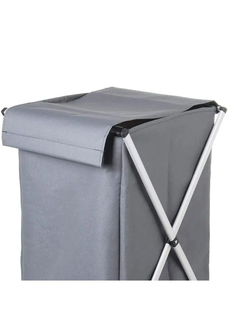 Canasto Cesta Organizador Ropa Plegable XL Gris-1