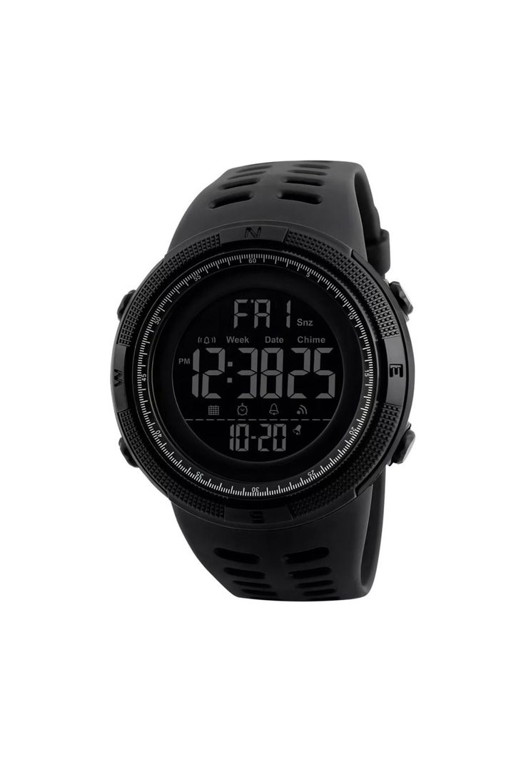 Reloj Digital Deportivo Resistente Al Agua Negro-0