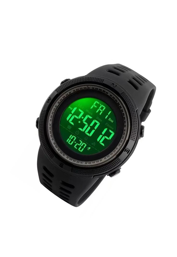 Reloj Digital Deportivo Resistente Al Agua Negro-3