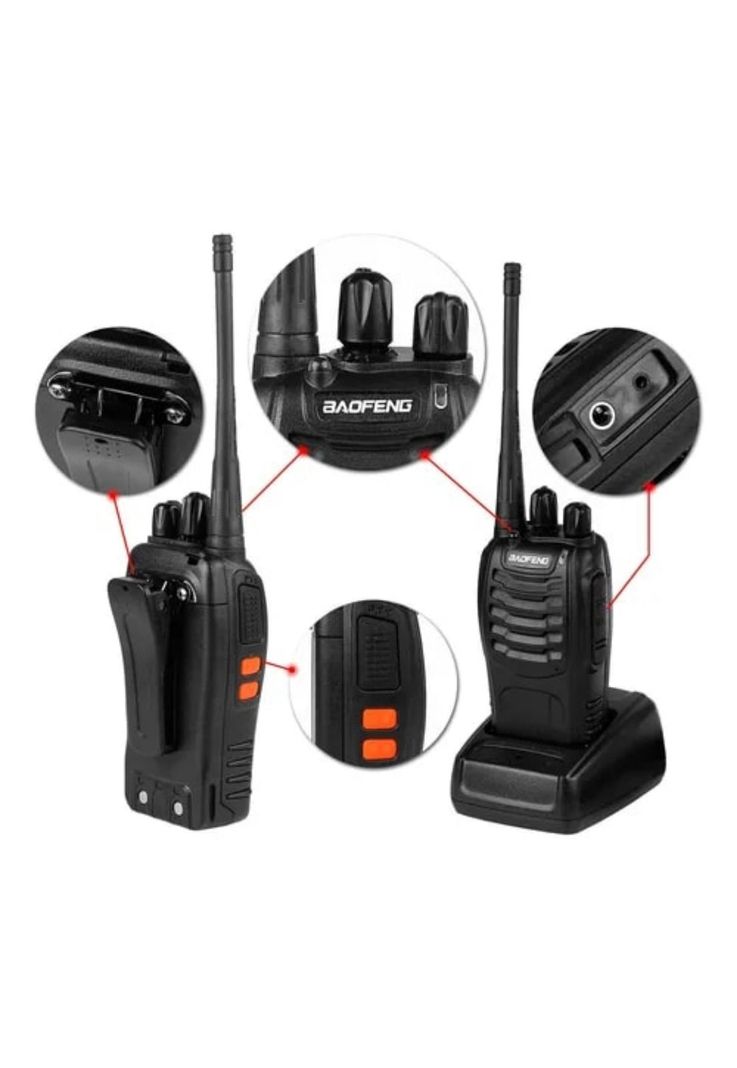 Kit 2 Radios Walkie Talkie Transmisor Manos Libres-2