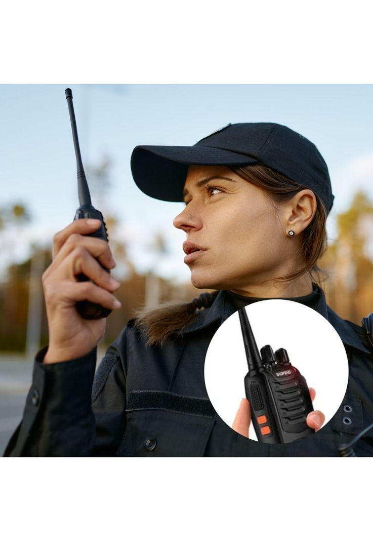 Kit 2 Radios Walkie Talkie Transmisor Manos Libres-5