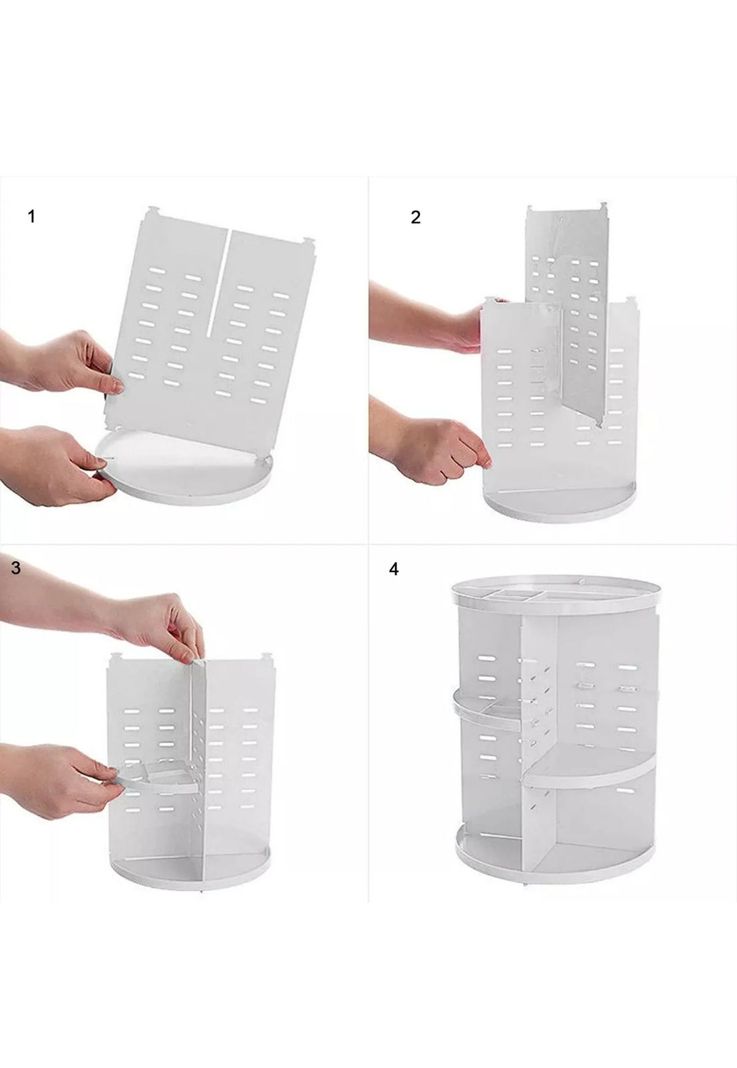 Organizador Maquillaje Cosmetiquero Giratorio 360°-2