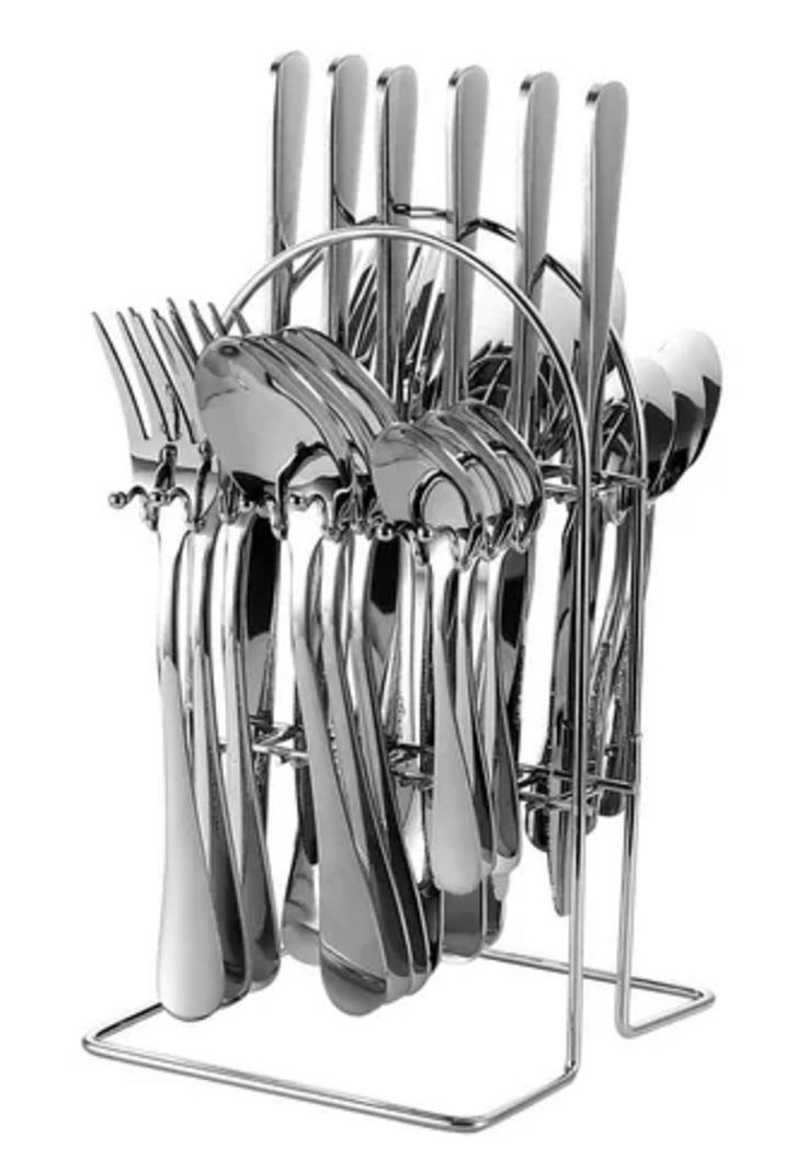 Set Cubiertos 24 Piezas Acero Inoxidable DLX-0