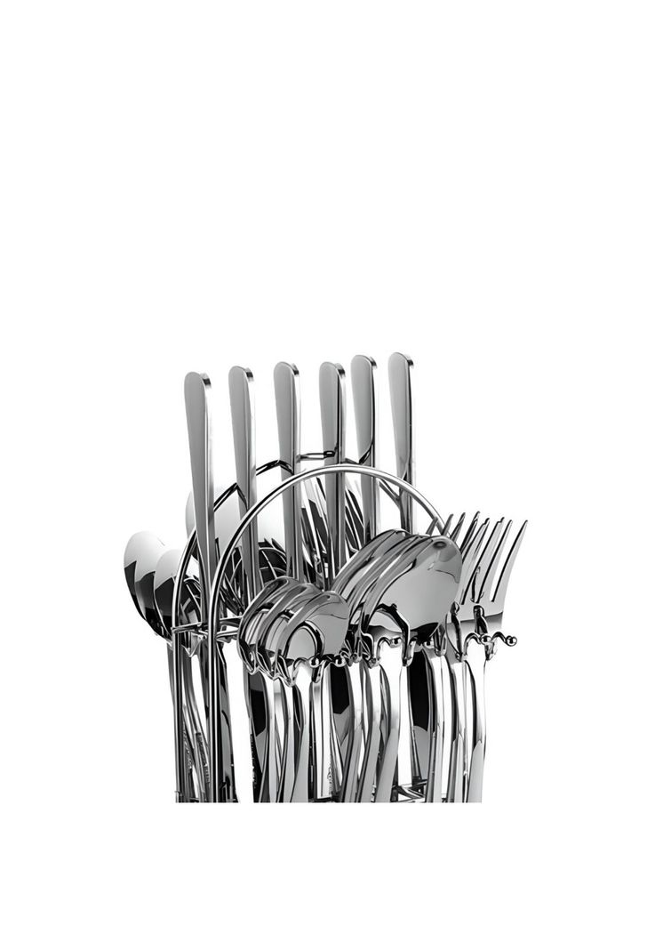 Set Cubiertos 24 Piezas Acero Inoxidable DLX-1