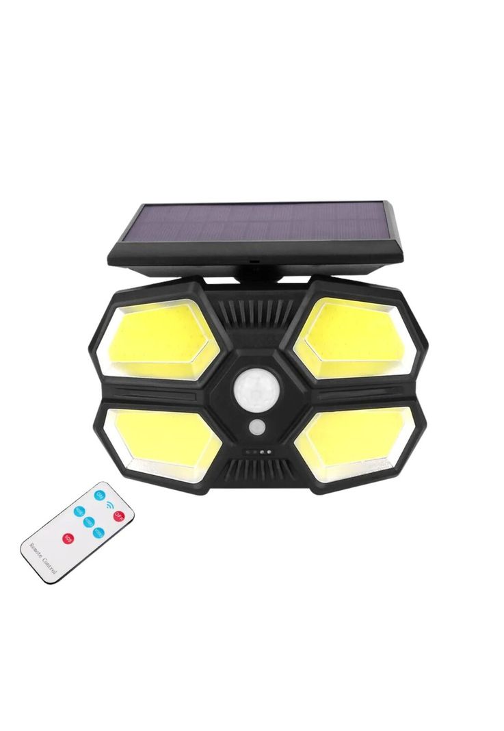 Foco Lámpara Pared Sensor Movimiento Solar 180LED COB/LED-1