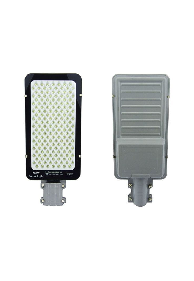 Foco Brazo Solar 1200 Watt 688 LED Placa Metalindicador Carga Control Remoto-0