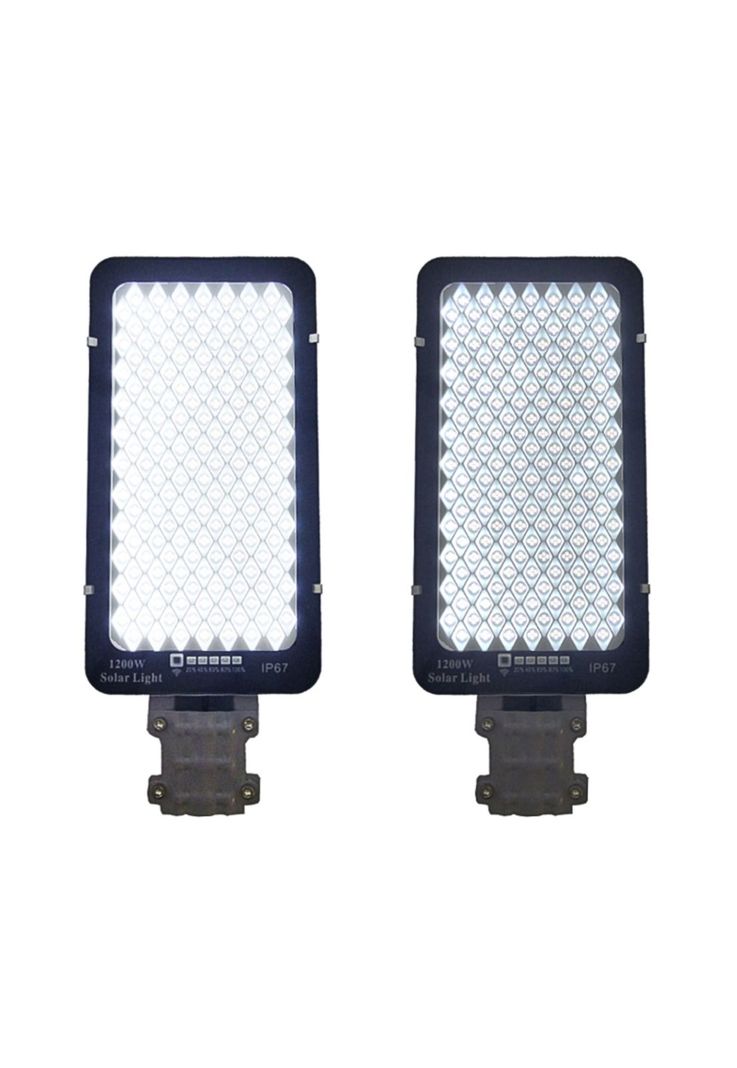 Foco Brazo Solar 1200 Watt 688 LED Placa Metalindicador Carga Control Remoto-2