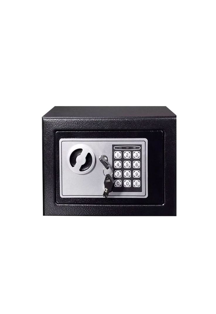 Caja Fuerte Seguridad Digital Acero 23.5x17x17 CM Negro-0