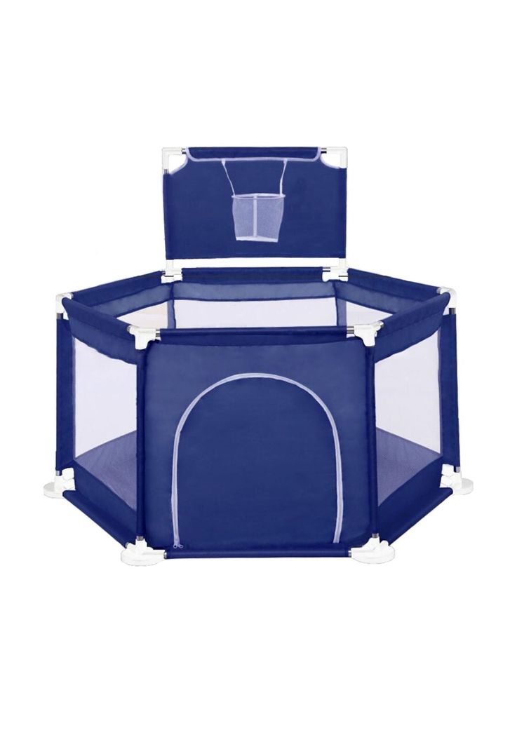 Piscina Corral Infantil Bebe Estimulación Pelotas 125x65 CM Azul-0