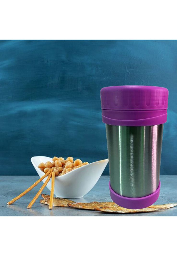 Termo Comida Acero Inoxidable 500 ML Morado-4