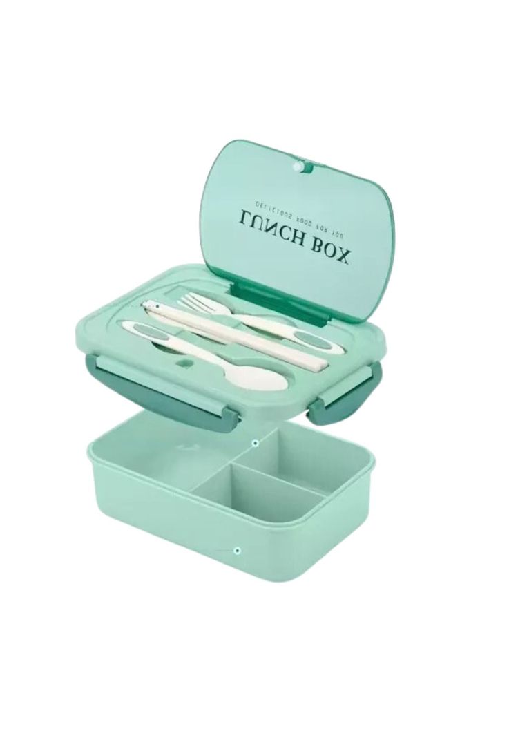 Tupper Contenedor Microondas Alimentos Servicio Verde-4