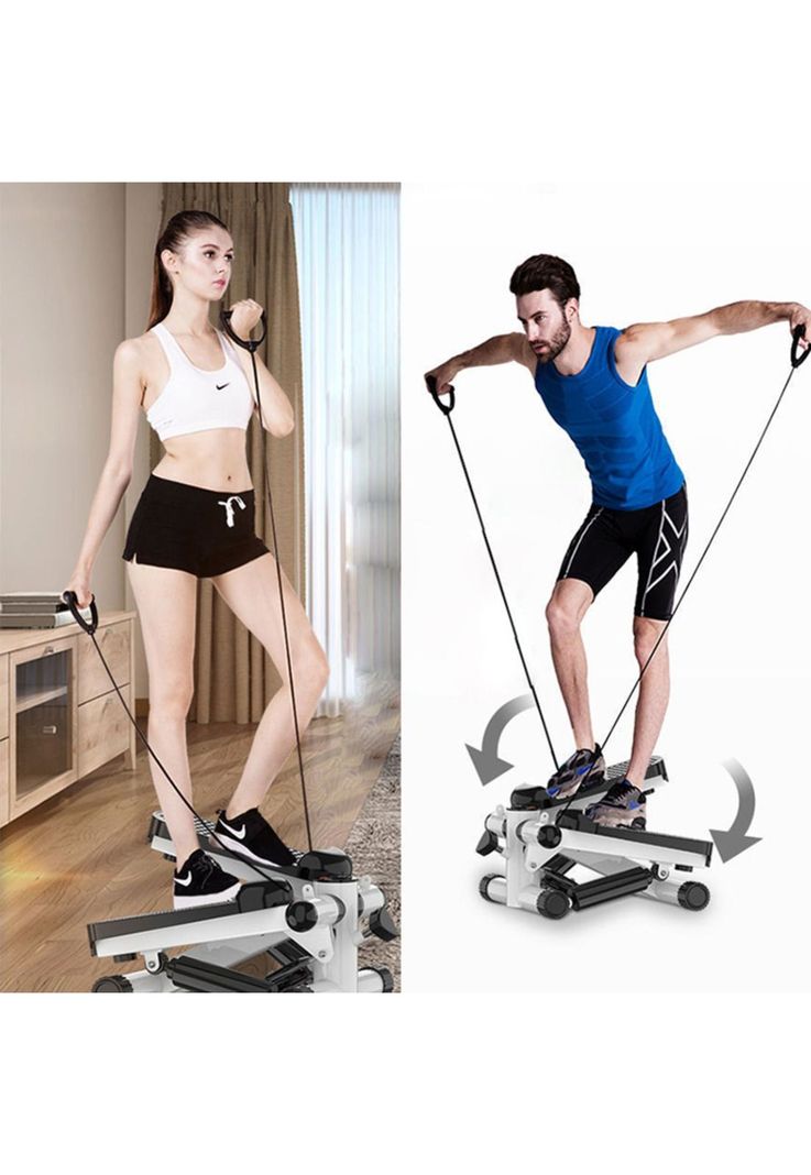 Maquina Gimnasia Fitness Mini Stepper Banda Resistencias-6