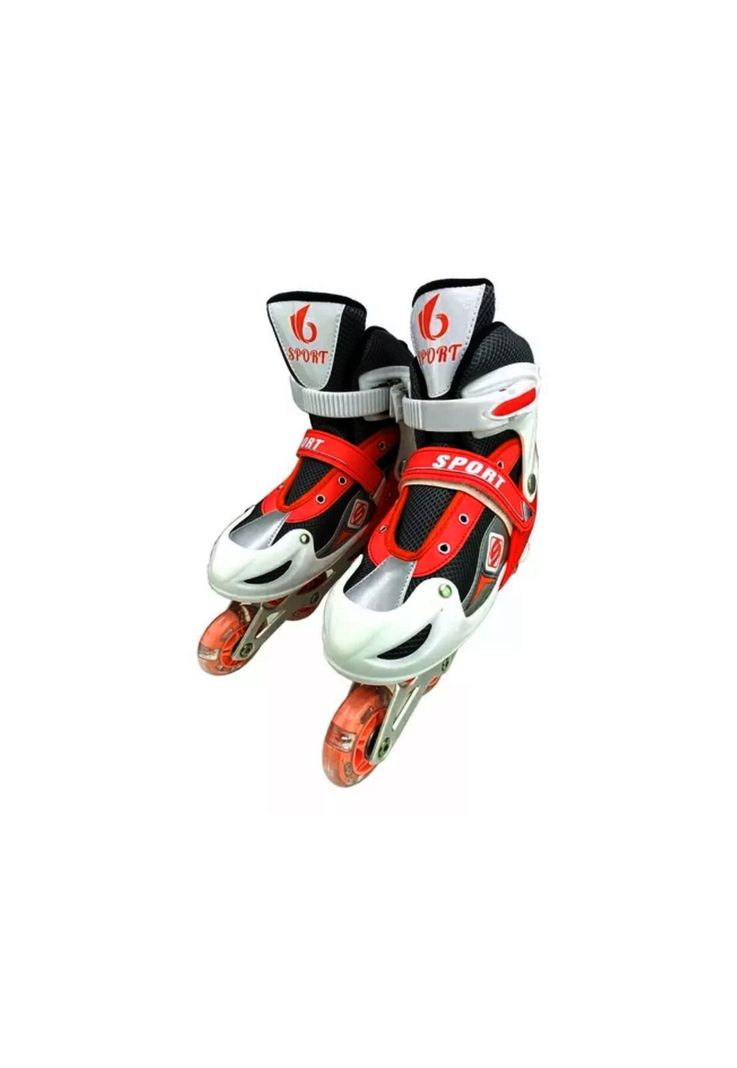 Patines Roller Línea Juveniles Ajustable Rojo L-1