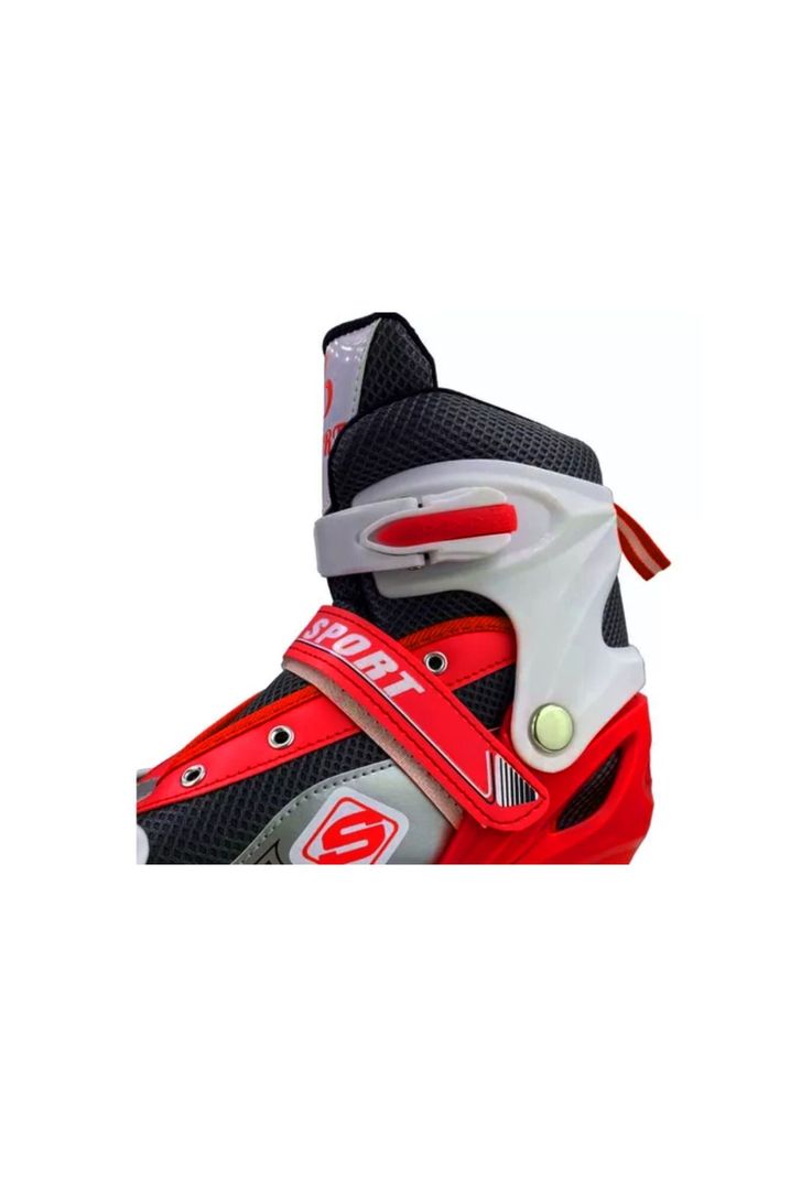 Patines Roller Línea Juveniles Ajustable Rojo L-2