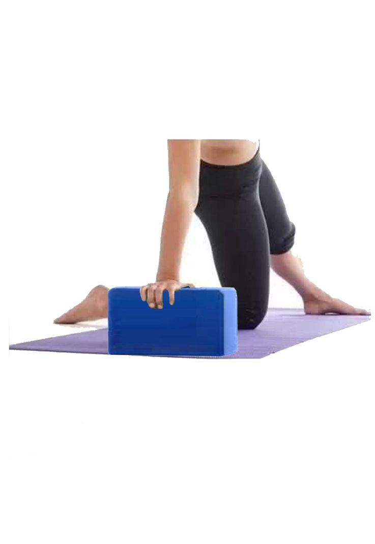 Ladrillo Rectangular Yoga Pilates Deportivo Azul-5