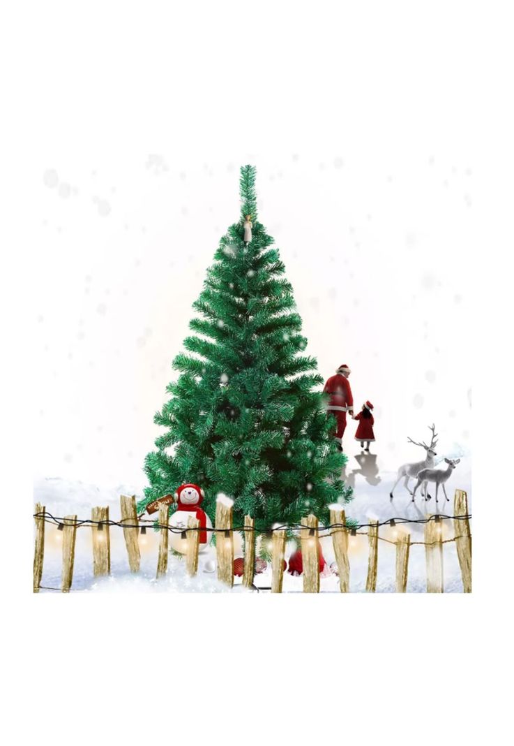 Árbol De Navidad 210 CM Verde-3