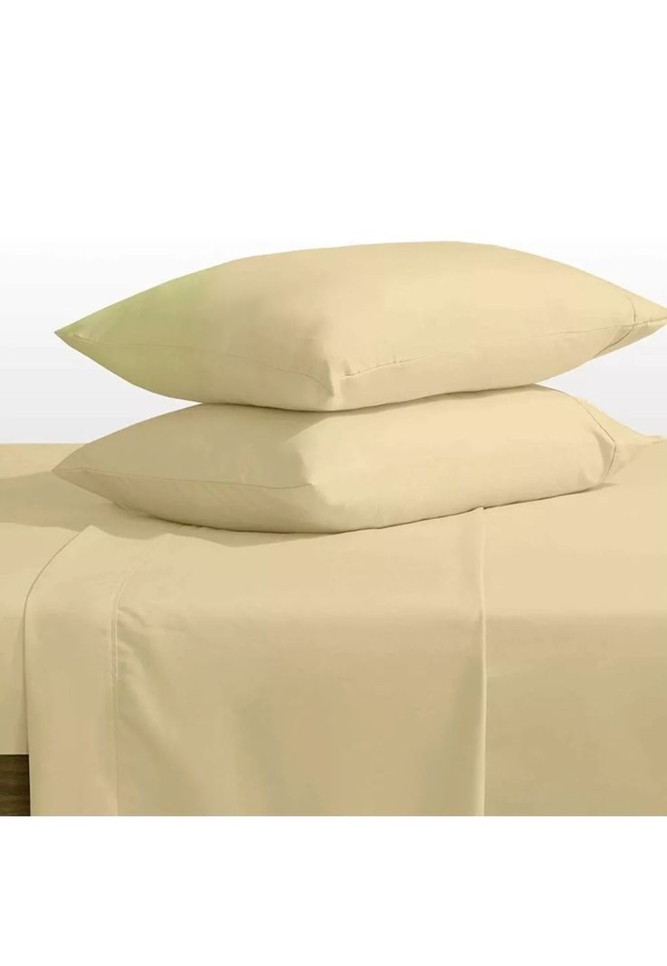 Juego Sábanas Poliéster Polar + 2 Fundas 2 PL Beige-2